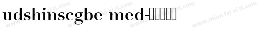udshinscgbe med字体转换